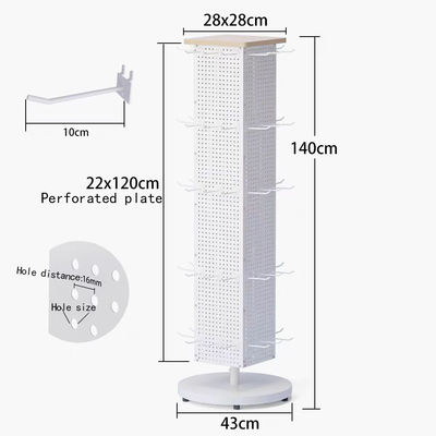 Heavy Duty Metallic Supermarket Shelves 1x1x1ft Custom Colors